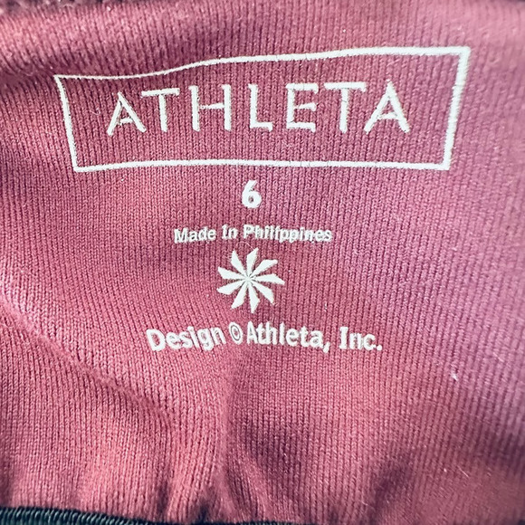 Athleta Sizzle Halter Dress Size 6 Burgundy Padded Active Casual Stretch - Picture 7 of 10